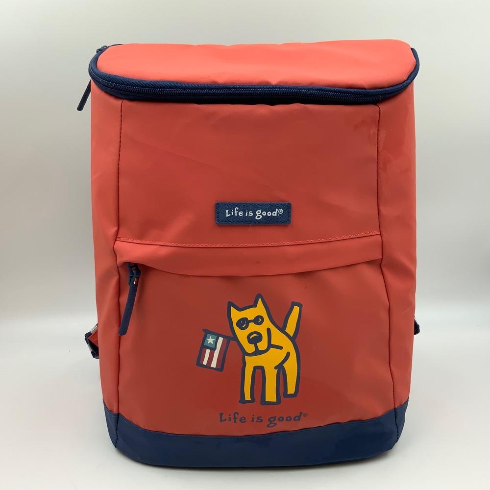 Life is Good Backpack Cooler Red Navy Rocket Dog American Flag 16501800501